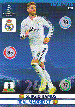 Sergio Ramos Real Madrid 2014/15 Panini Champions League #209